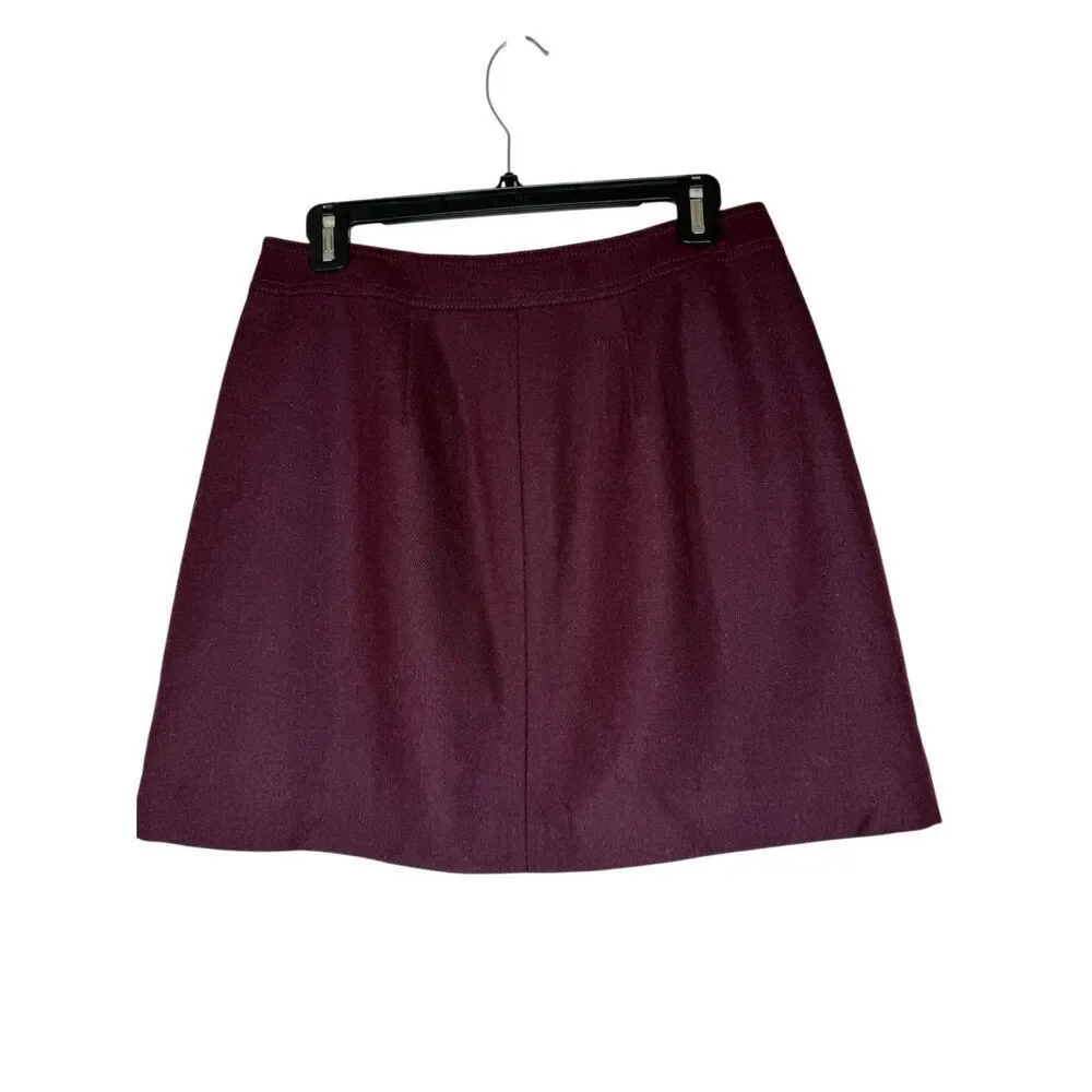 Madewell Fireside Mini Skirt in Burgundy Size 4 Preppy, Retro, Dark Academia